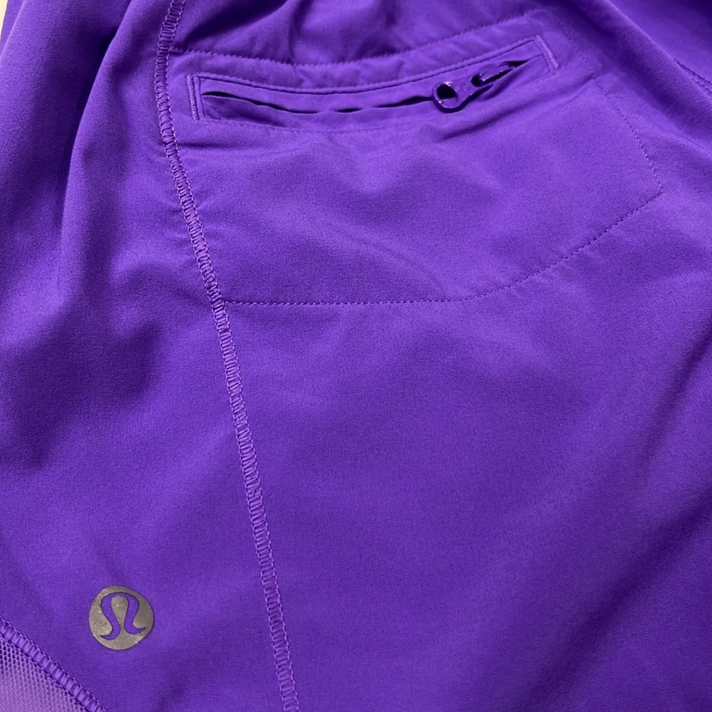 Lululemon Women's Purple Athletic Shorts - Picture 3 of 5